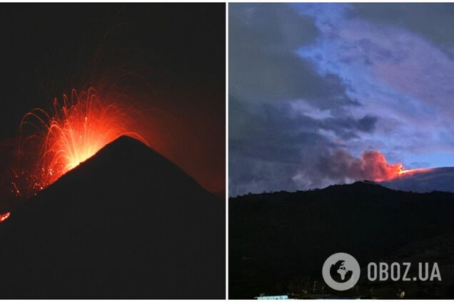 На Сицилии произошло извержение вулкана Этна: появились впечатляющие фото и видео