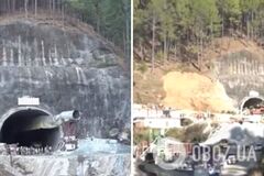 В Индии обрушился горный тоннель: под завалами застряли 40 рабочих. Видео