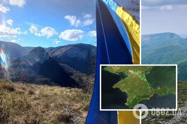 В оккупированном Крыму развесили флаг Украины