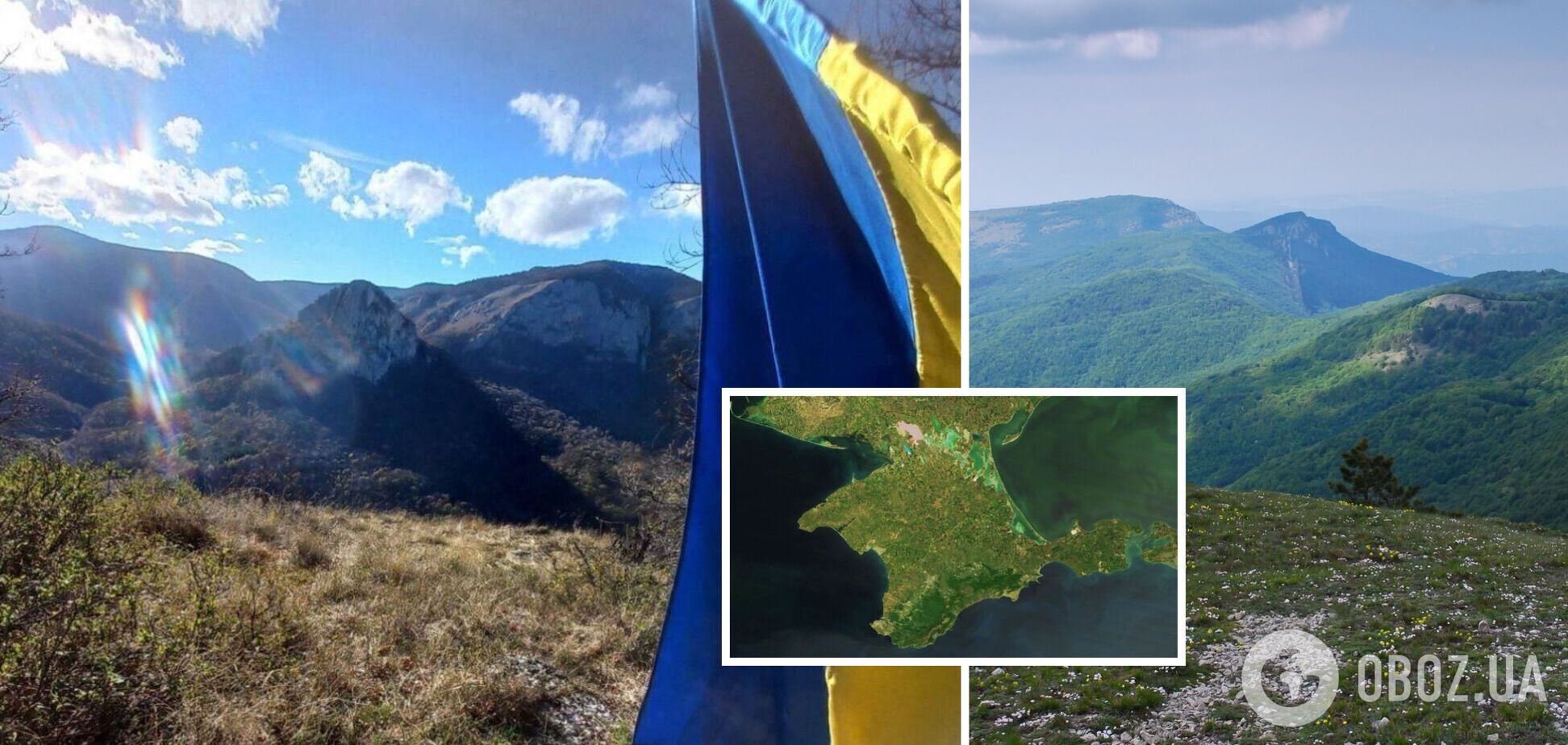В окупованому Криму розвісили прапор України