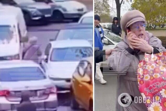 Кричала 'Слава Украине!' В Петербурге пенсионерка подожгла автомобиль и пыталась сжечь себя. Видео