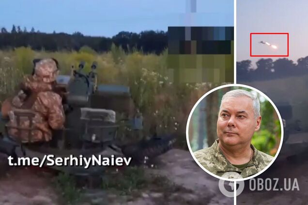 Работа ПВО на севере Украины