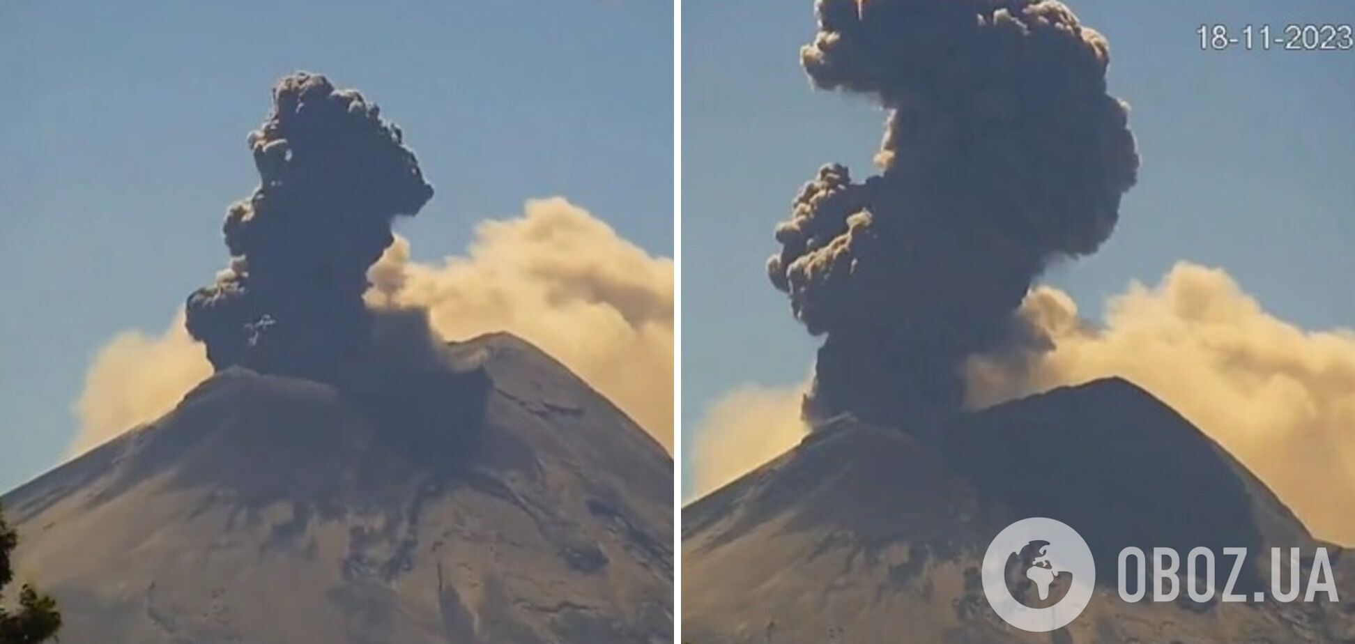 В Мексике проснулся вулкан Попокатепетль: объявлен желтый уровень опасности