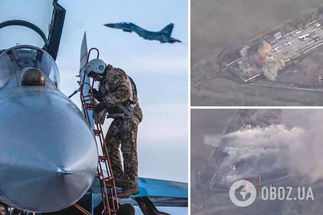 Скорегували вогонь авіації: ЗСУ вдарили по російській базі на Херсонщині. Відео