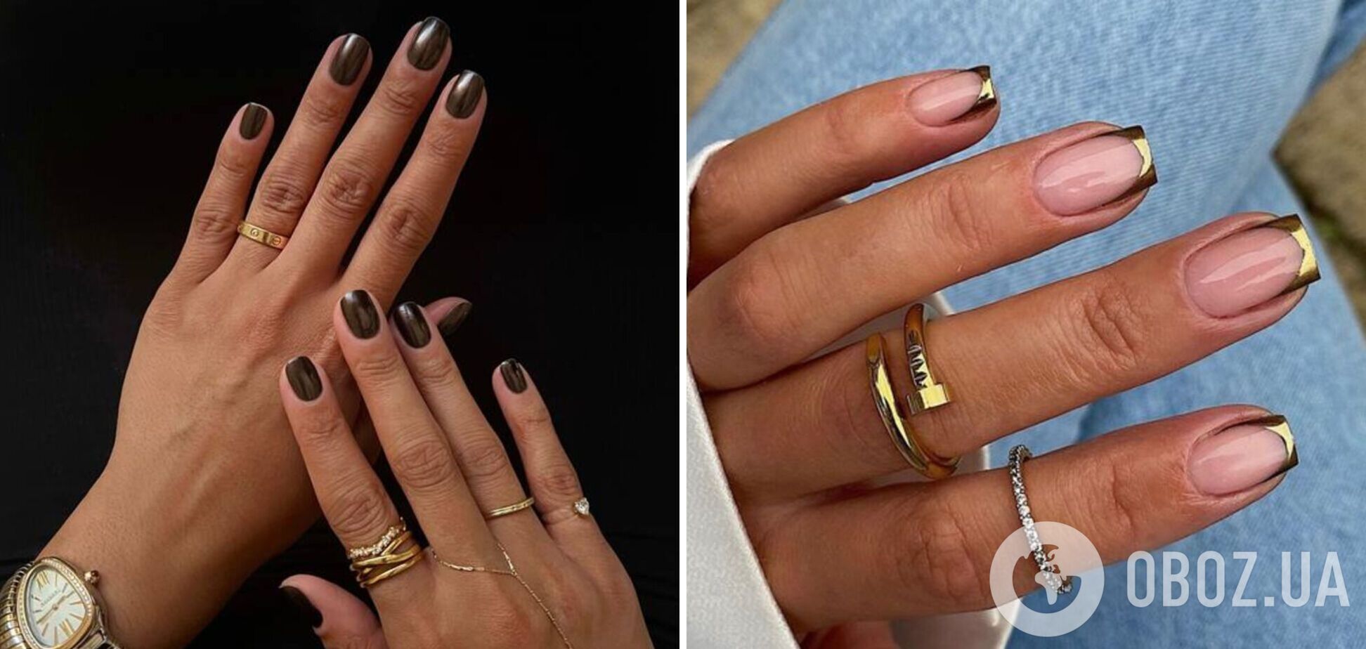Металлические ногти врываются в тренды: 5 дизайнов, которые будут модными зимой