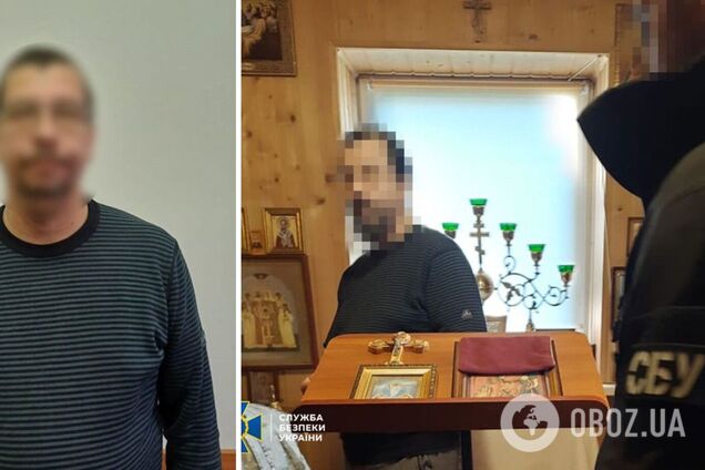 СБУ сообщила о подозрении настоятелю храма УПЦ МП, восхвалявшему террористов Захарченко, Гиви и Моторолу. Фото