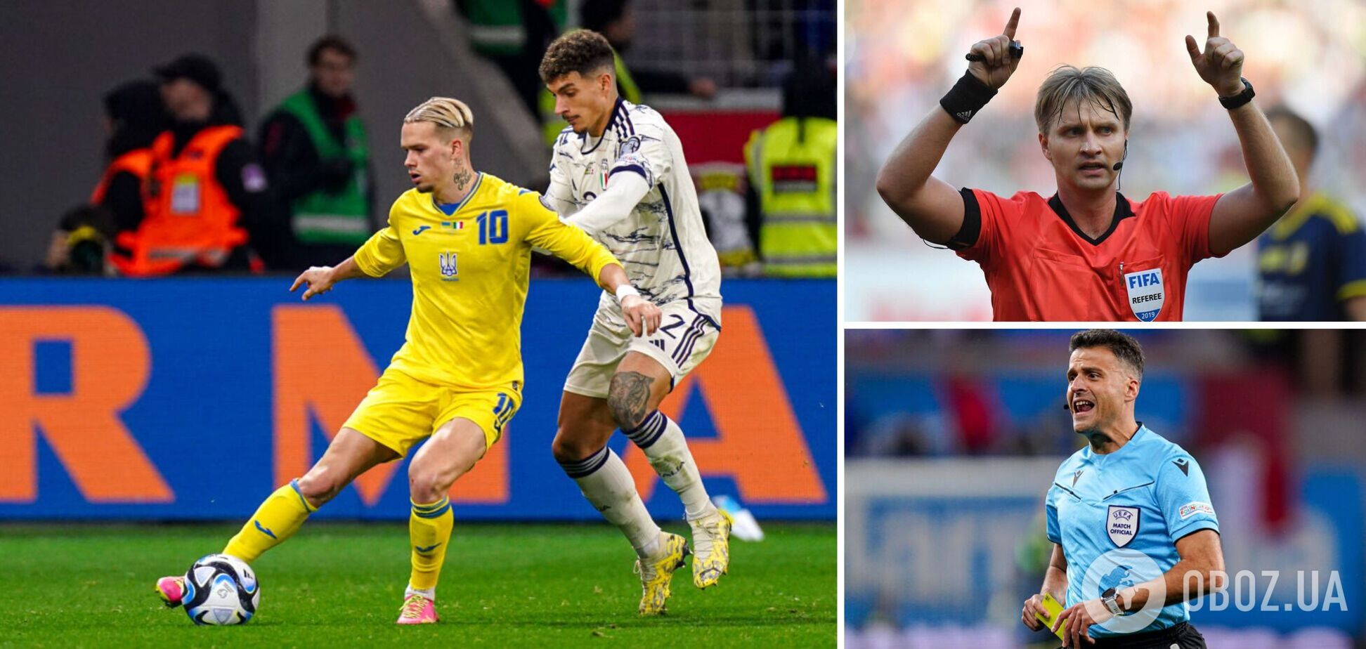 'Подивився та офігів!' Російський ексарбітр оцінив момент із Мудриком у матчі Україна – Італія