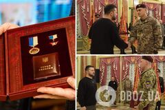 Вручение наград военным