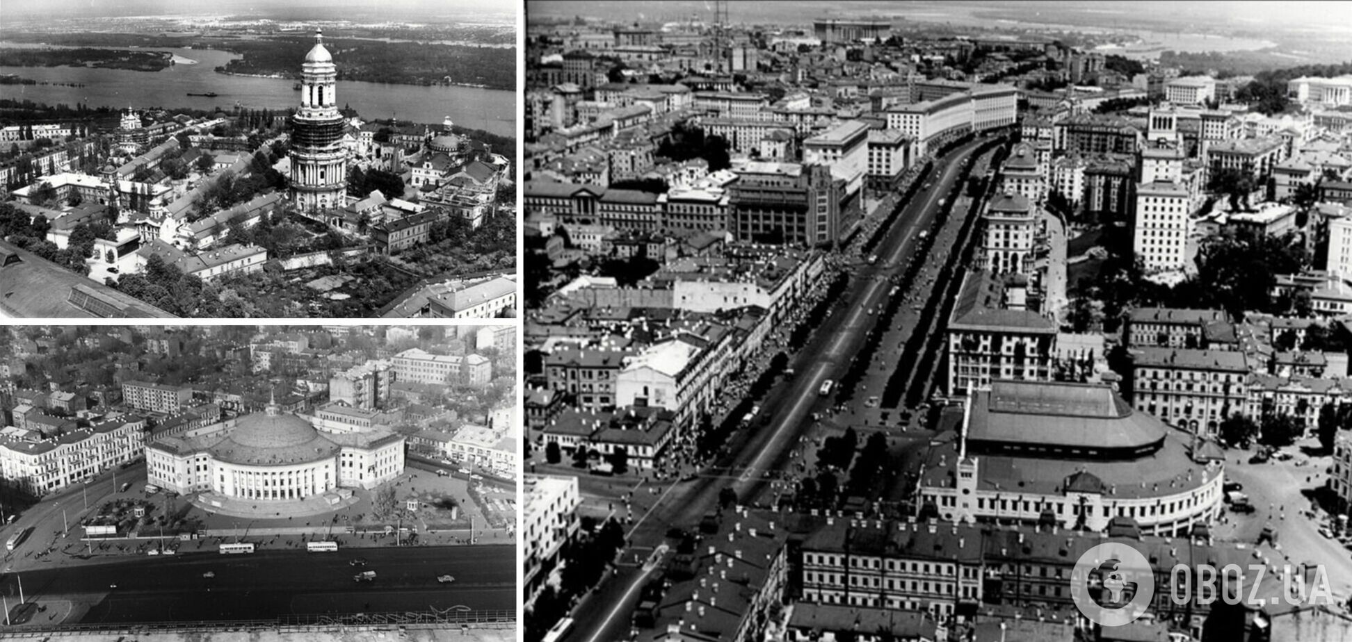 Киевские магистрали с птичьей высоты, 1950-е