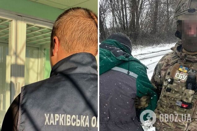 СБУ затримала на Харківщині агента ФСБ з позивним 'Лексус', який розвідував оборонні рубежі на кордоні з Росією. Фото
