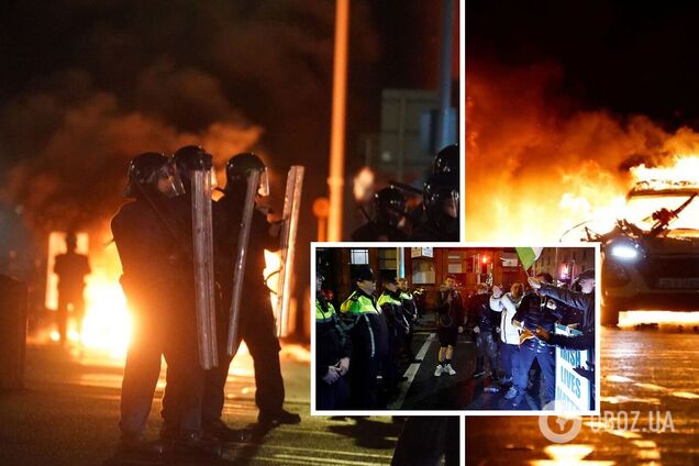 В столице Ирландии иммигрант из Алжира напал с ножом на прохожих: в городе вспыхнули антиисламские протесты. Фото и видео