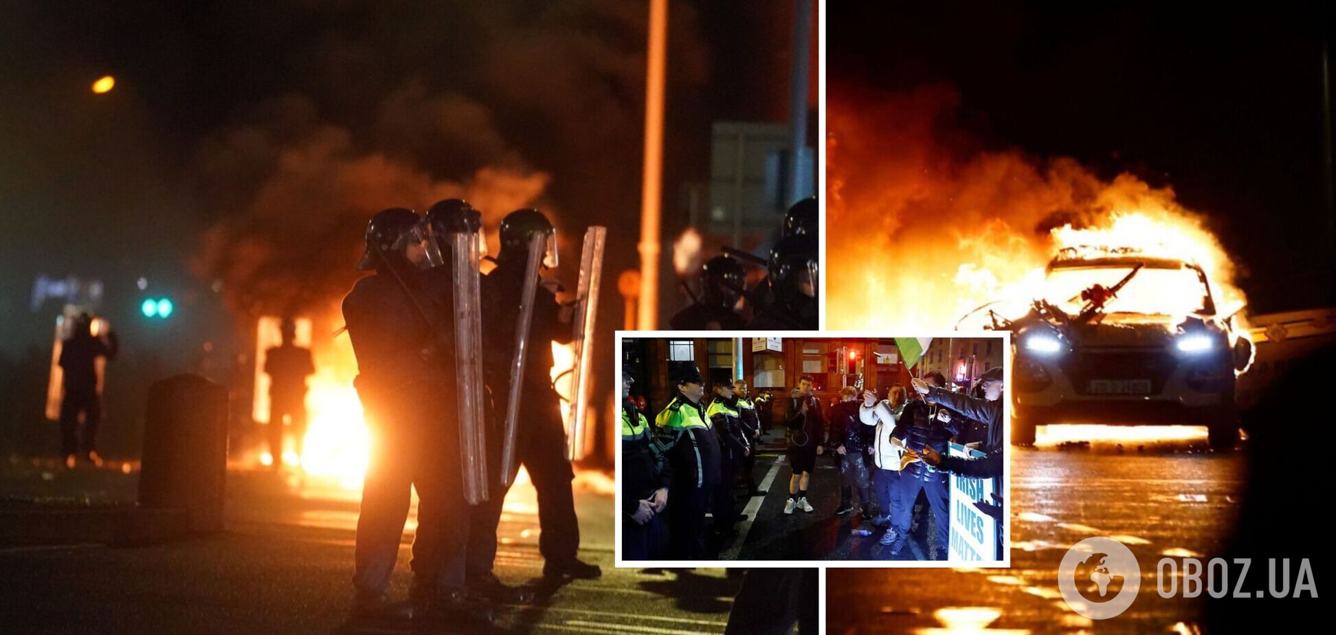 У столиці Ірландії іммігрант з Алжиру напав з ножем на перехожих: у місті спалахнули антиісламські протести. Фото і відео
