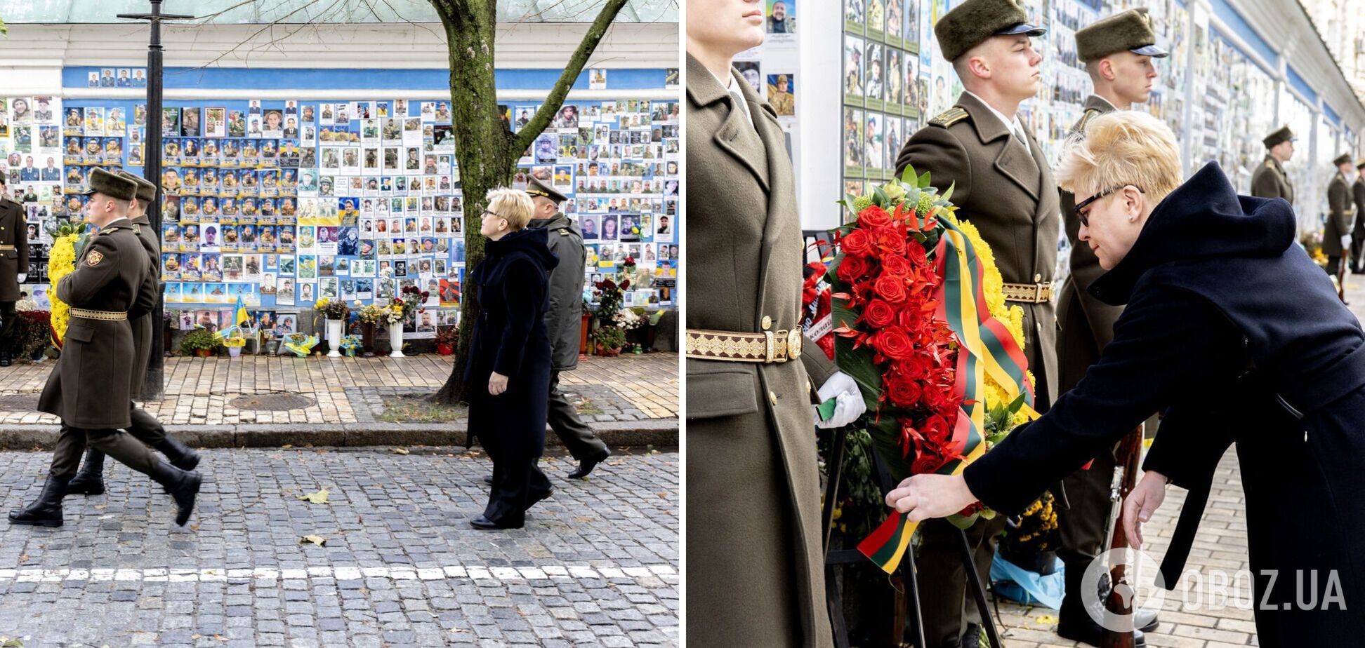 Премьер Литвы приехала в Киев и почтила память погибших Героев. Фото
