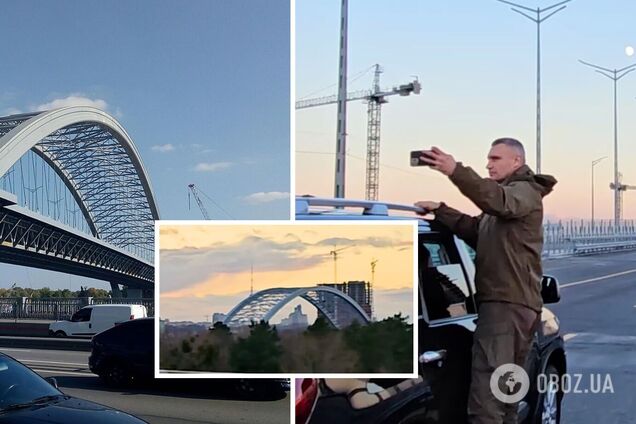 'Скоро': Кличко анонсировал открытие Подольско-Воскресенского моста. Видео