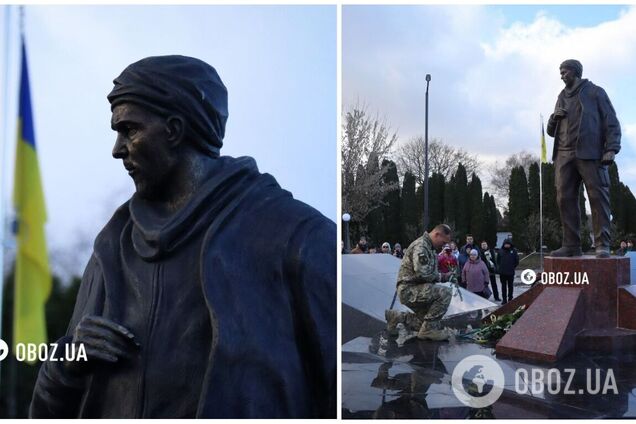 У Ніжині відкрили пам’ятник Герою Мацієвському, якого росіяни вбили після слів 'Слава Україні!'. Ексклюзивні кадри
