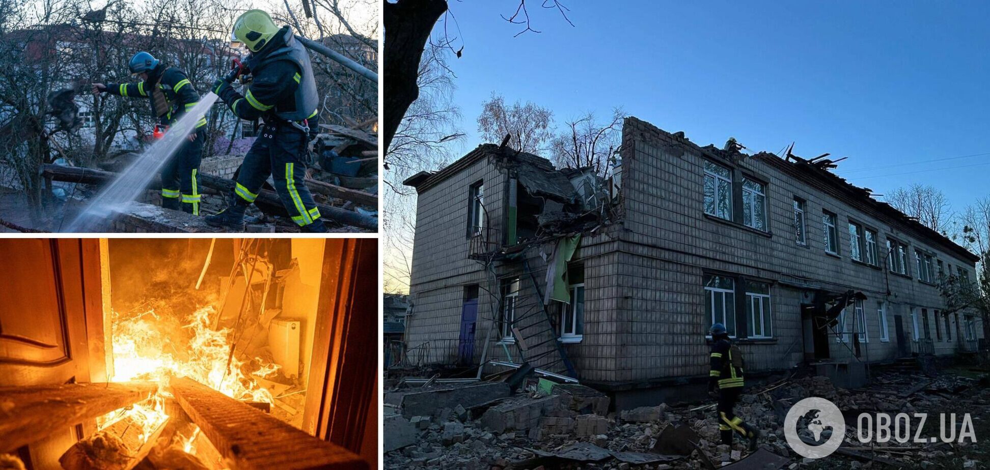 Пошкоджено дитсадок, у будинках побиті вікна: у КМВА показали наслідки падіння уламків дронів в Києві. Фото і відео