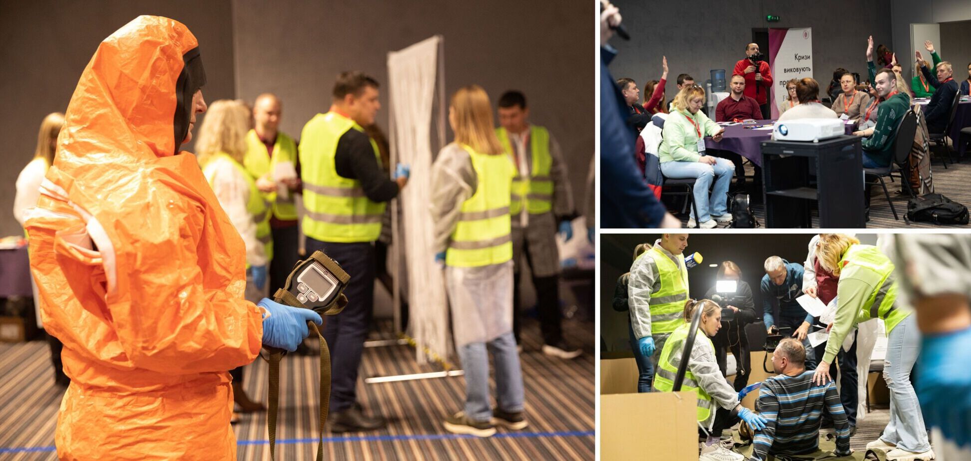 Первая симуляция массовых поступлений во время химической атаки: для прифронтовых медиков совместно с ГСЧС провели театрализованный тренинг. Фото