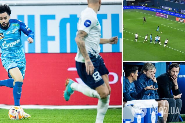 Лидер 'Зенита' опозорился в чемпионате России, пытаясь повторить легендарный удар Милевского. Видео