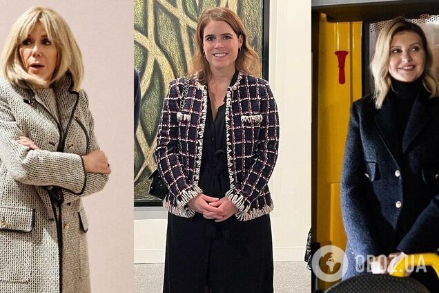 Принцесса Евгения повторила один из любимых луков Зеленской и Макрон: с чем носить твидовые пиджаки