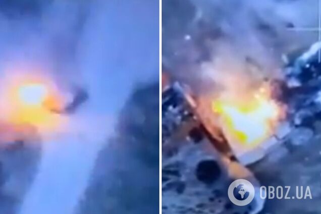 В Крынках 'Птахи Мадяра' рекордно быстро сожгли БТР врага. Видео