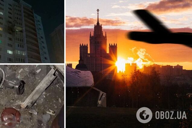 В России пожаловались на массированную атаку БПЛА: часть из них летела на Москву, есть попадание в Туле