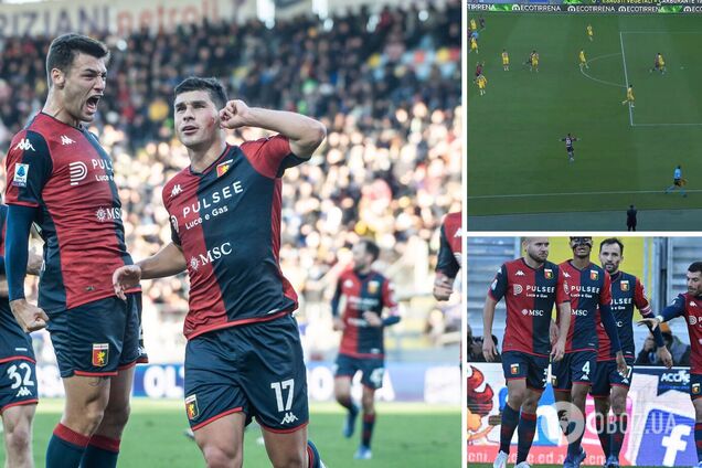 Малиновський приголомшливим ударом із 30 метрів забив дебютний гол за 'Дженоа'. Відео