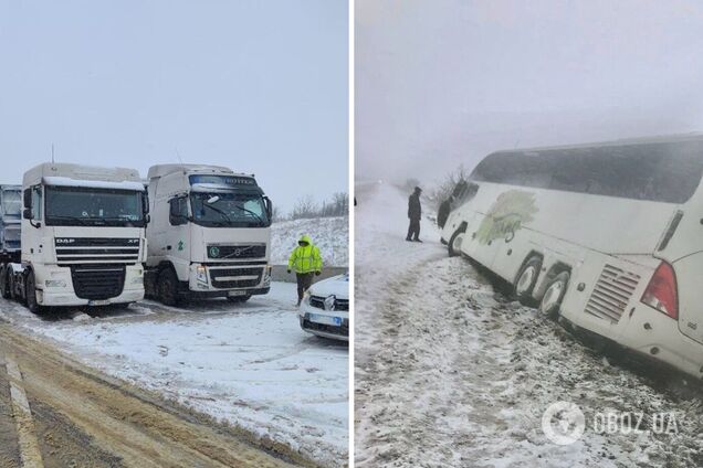 На Одесщине за несколько часов снегопада произошло почти полсотни ДТП: подробности