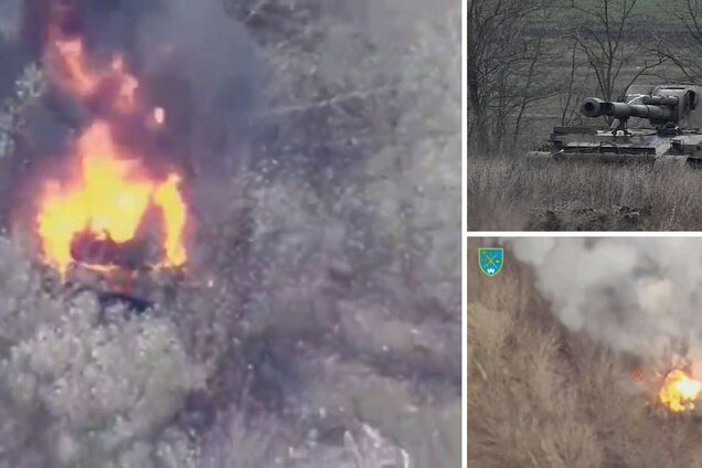 Знищення російської артилерійської установки