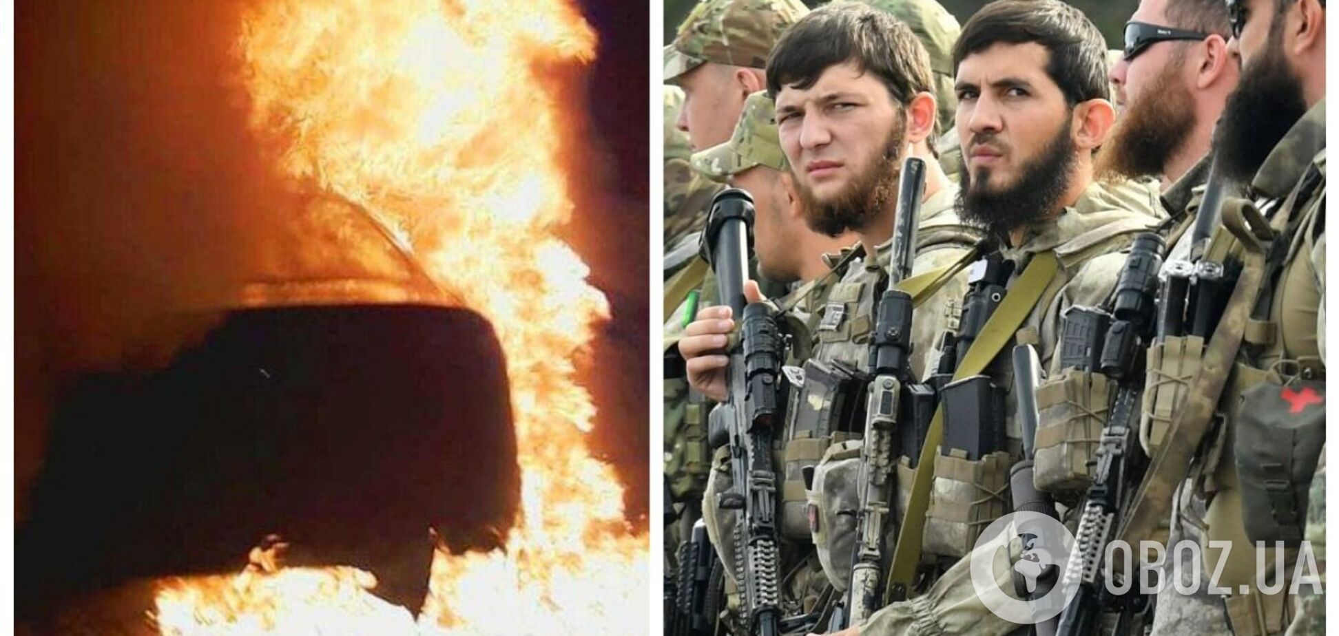 Під Мелітополем сили спротиву підірвали автомобіль найманців Кадирова