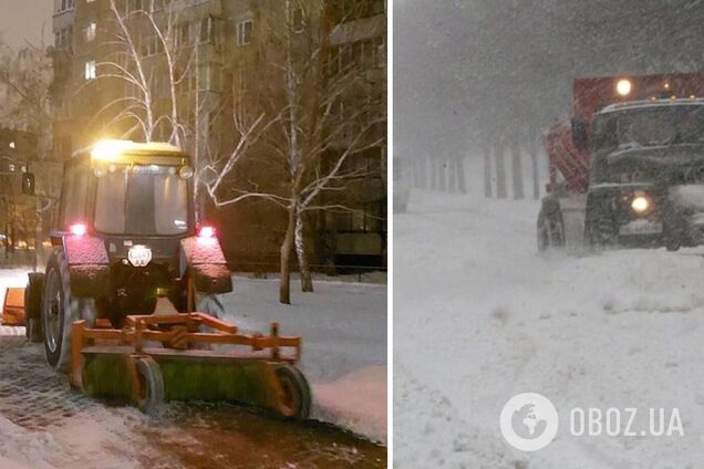 Дорожники будут работать всю ночь: на улицы Киева вывели 254 единицы спецтехники и 250 рабочих