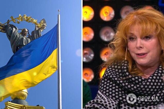 Клара Новикова выступила в Москве на фоне флага Украины и заговорила на украинском языке