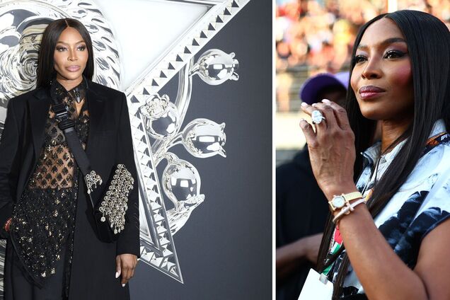 53-річна Наомі Кемпбелл, яка влітку вдруге стала мамою, засвітила обручку з величезним діамантом