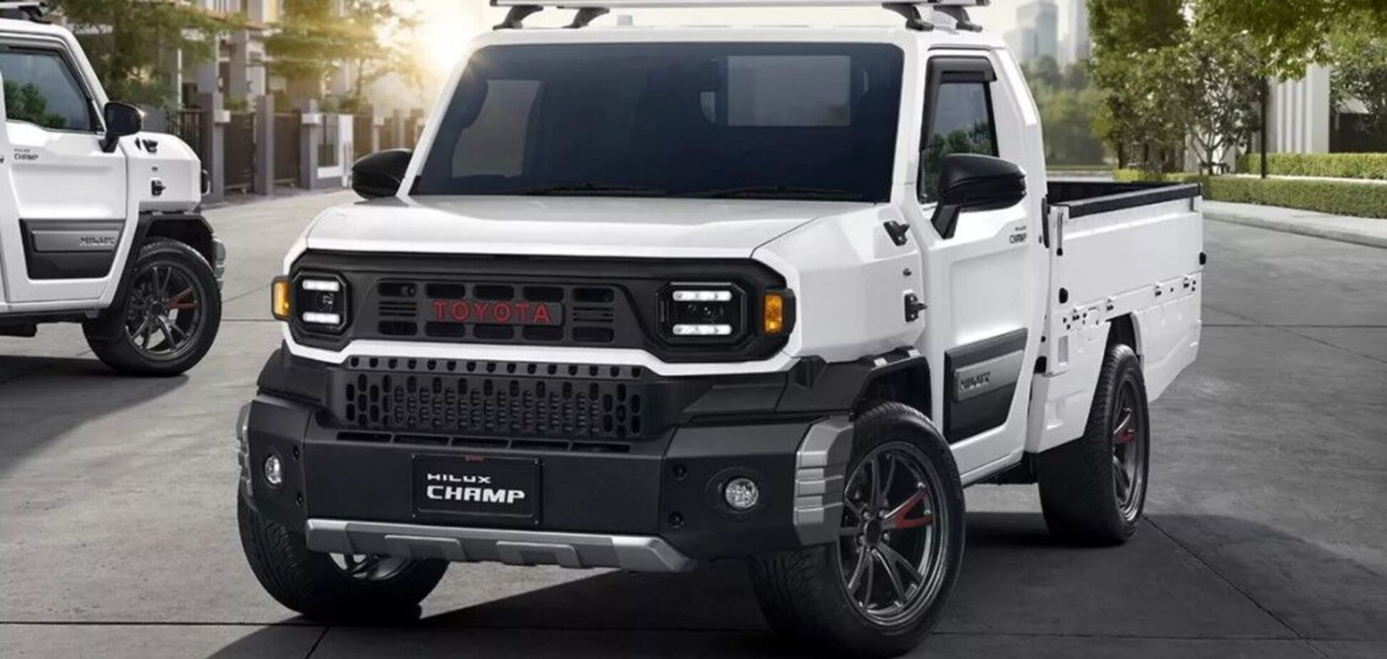 Новую Toyota Hilux Champ 2025 в стиле Land Cruiser показали на фото