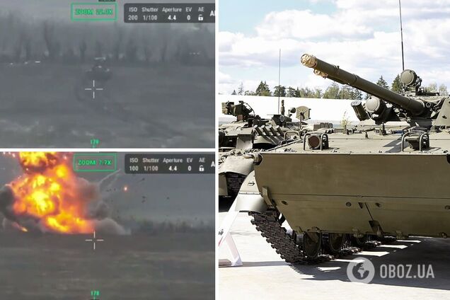 'Мангал' не допоміг: момент феєричного підриву російської БМП-3 на Запоріжжі потрапив на відео