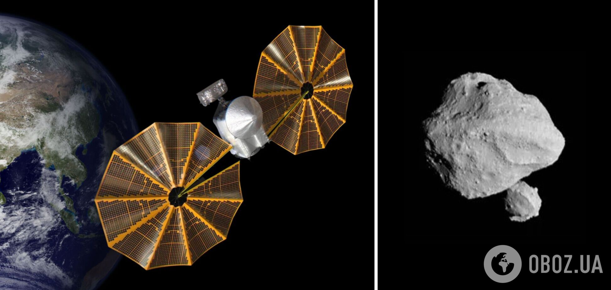 Аппарат NASA наткнулся на космический сюрприз на пути к троянским астероидам. Фото