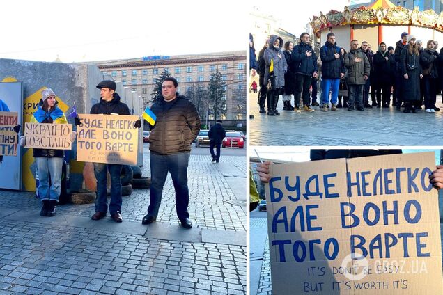 'Ми повинні пам’ятати ці події': студенти Дніпра вшанували молодь, яка 10 років тому вийшла на Майдан 