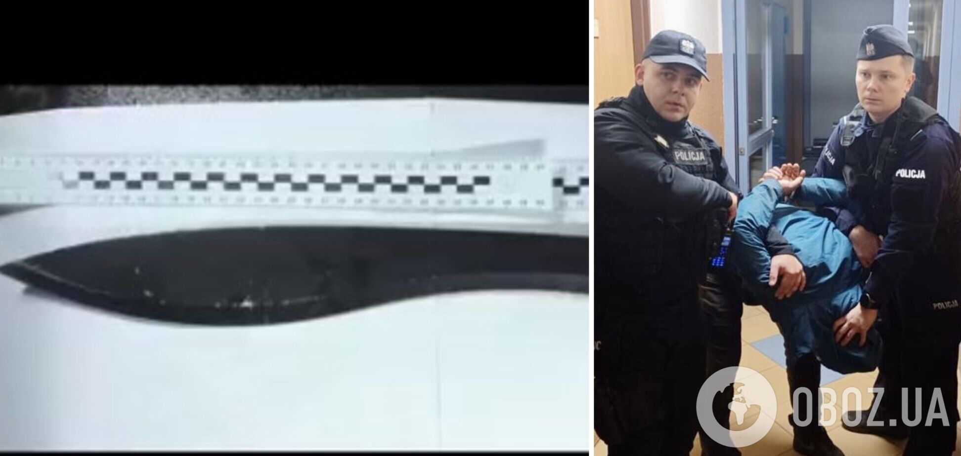 У Варшаві чоловік з мачете поранив двох людей: нападника затримали. Фото