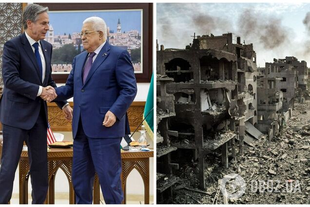Блинкен встретился с лидером Палестины Аббасом и заявил, что жители Газы не должны быть 'насильственно перемещены'