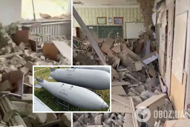 Российские военные преступники сбросили бомбу на украинскую школу