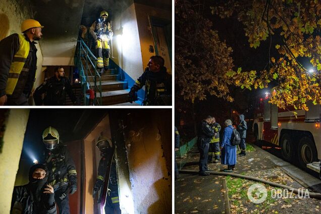 Пожар произошел на Оболони