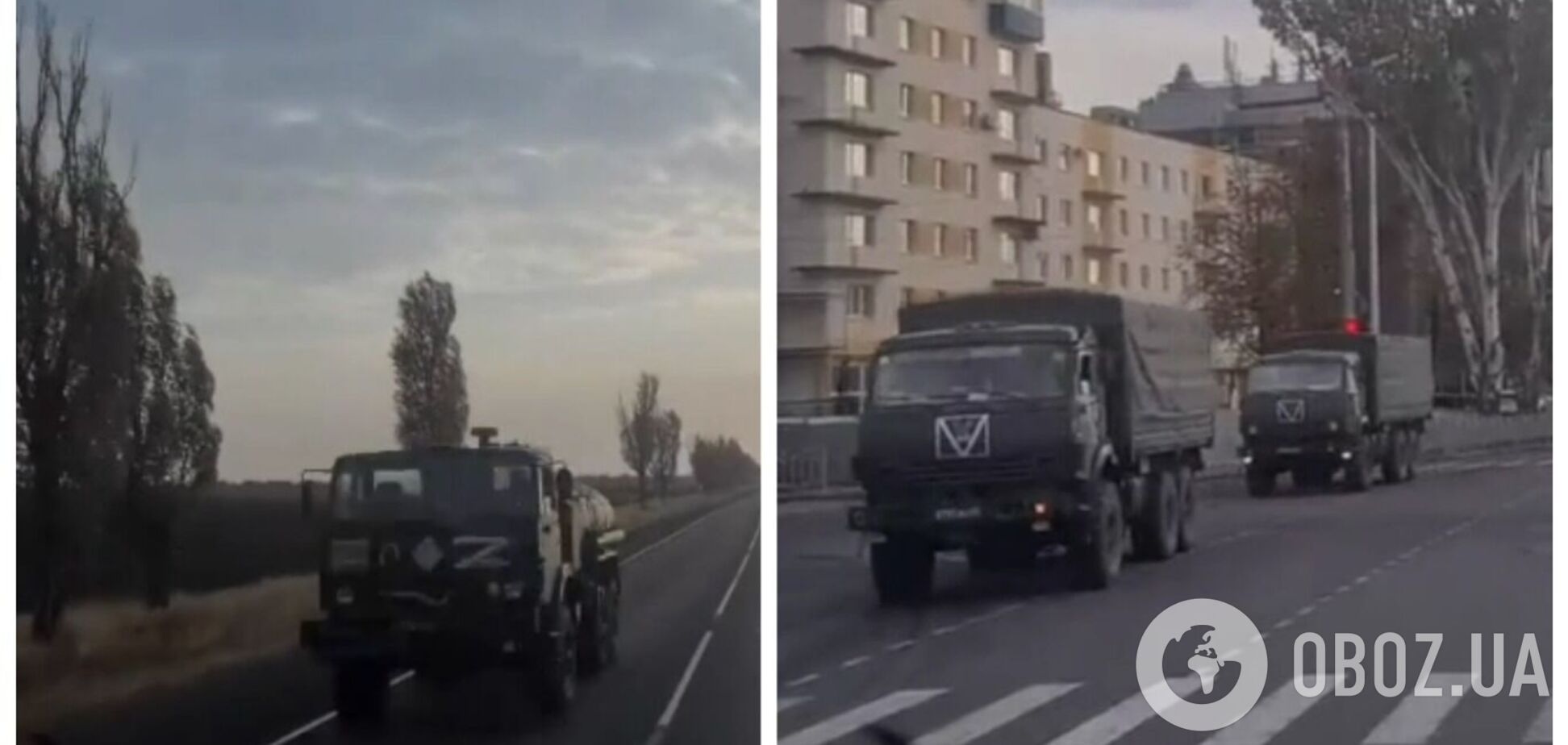 Війська РФ переміщують техніку з окупованого Маріуполя до Токмака. Відео