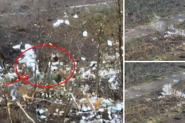 Сровняли с землей: украинские пограничники точными выстрелами уничтожили позицию противника у Бахмута. Видео