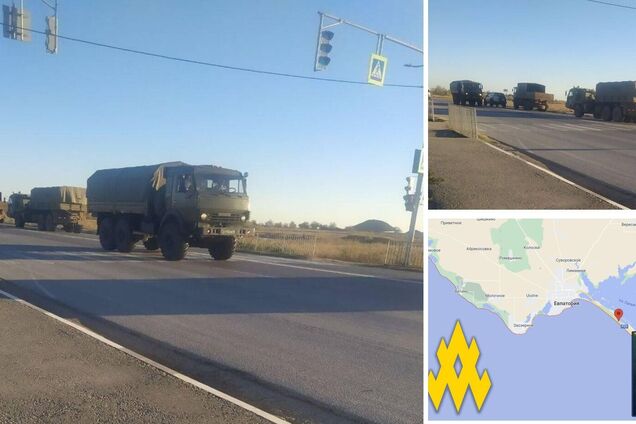 Прошла колонна грузовиков: Россия перебрасывает новобранцев в оккупированную Евпаторию – 'Атеш'