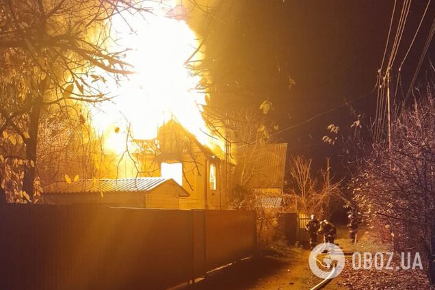 Пожежа сталась вночі