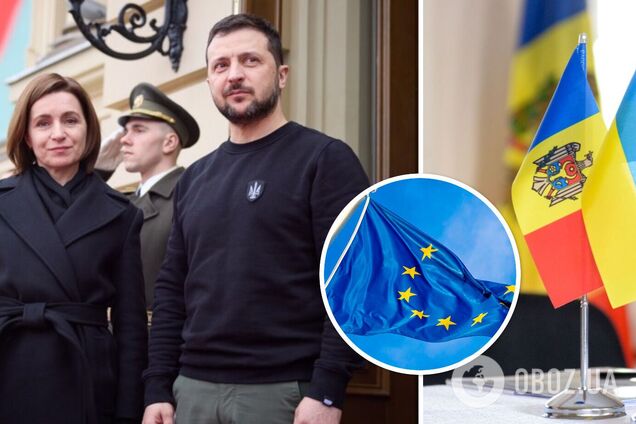 'Исторический для Украины и Молдовы день': Зеленский договорился с Санду координировать шаги на пути в ЕС