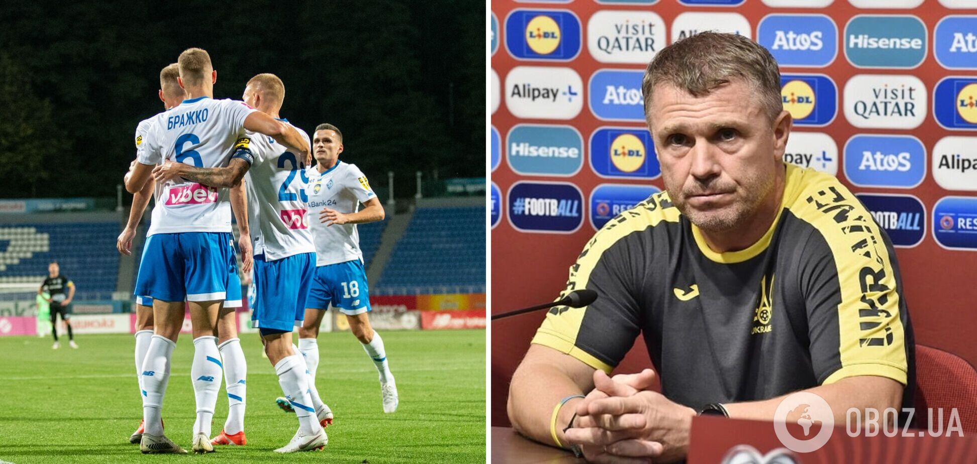 Ребров виключив двох гравців 'Динамо' на матч збірної України з Ісландією
