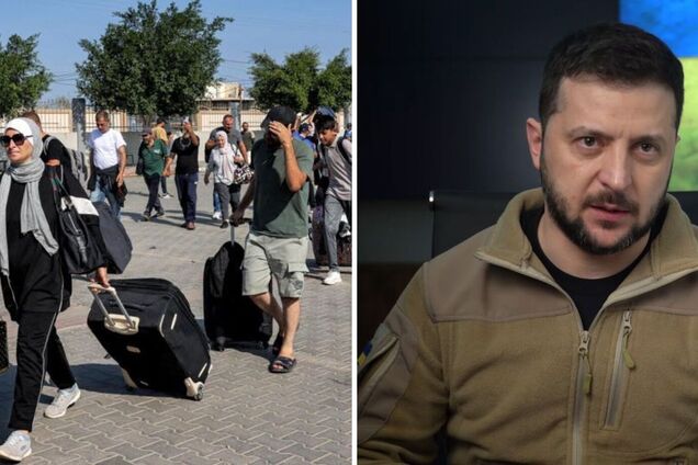 Украина эвакуировала из сектора Газа первую группу украинцев, они находятся на территории Египта, – Зеленский