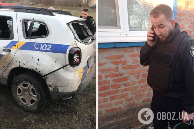 Оккупанты на Харьковщине сбросили гранату на авто полицейских, которые ехали задерживать коллаборантов. Фото