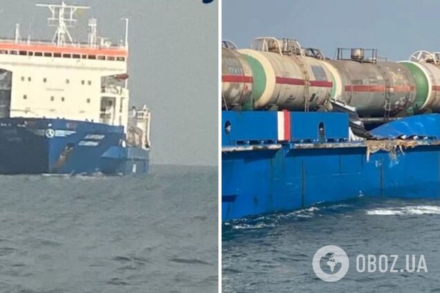 Российский паром получил пробоину в Черном море