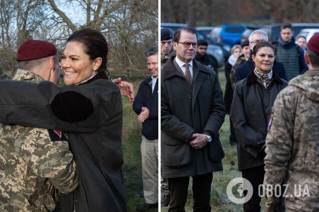 Принцесса Швеции посетила украинских военных на учениях в Великобритании. Фото
